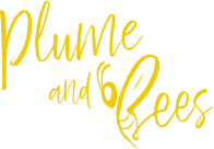 Texte du logo de Plume and Bees, uniquement le texte